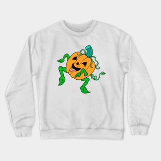 Dancing Joyful Pumpkin Pup Crewneck Sweatshirt